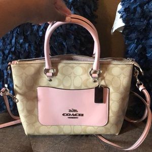 Signature mini Coach Emma satchel